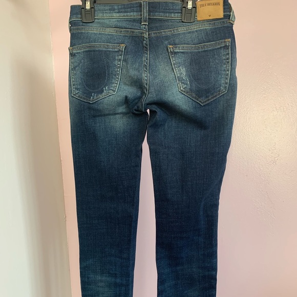 Jeans with True Religion logo Denim size23 with make in USA slim leg, low waist - Picture 2 of 10